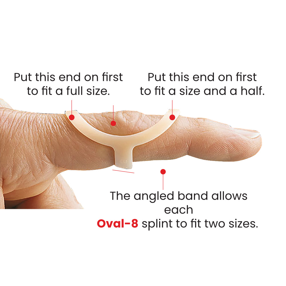Oval 8® Finger Splints 5PK - Beige