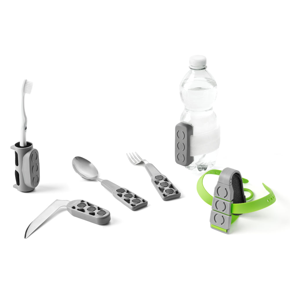 Tactee Cutlery System - Large Kit (with bottle holder)