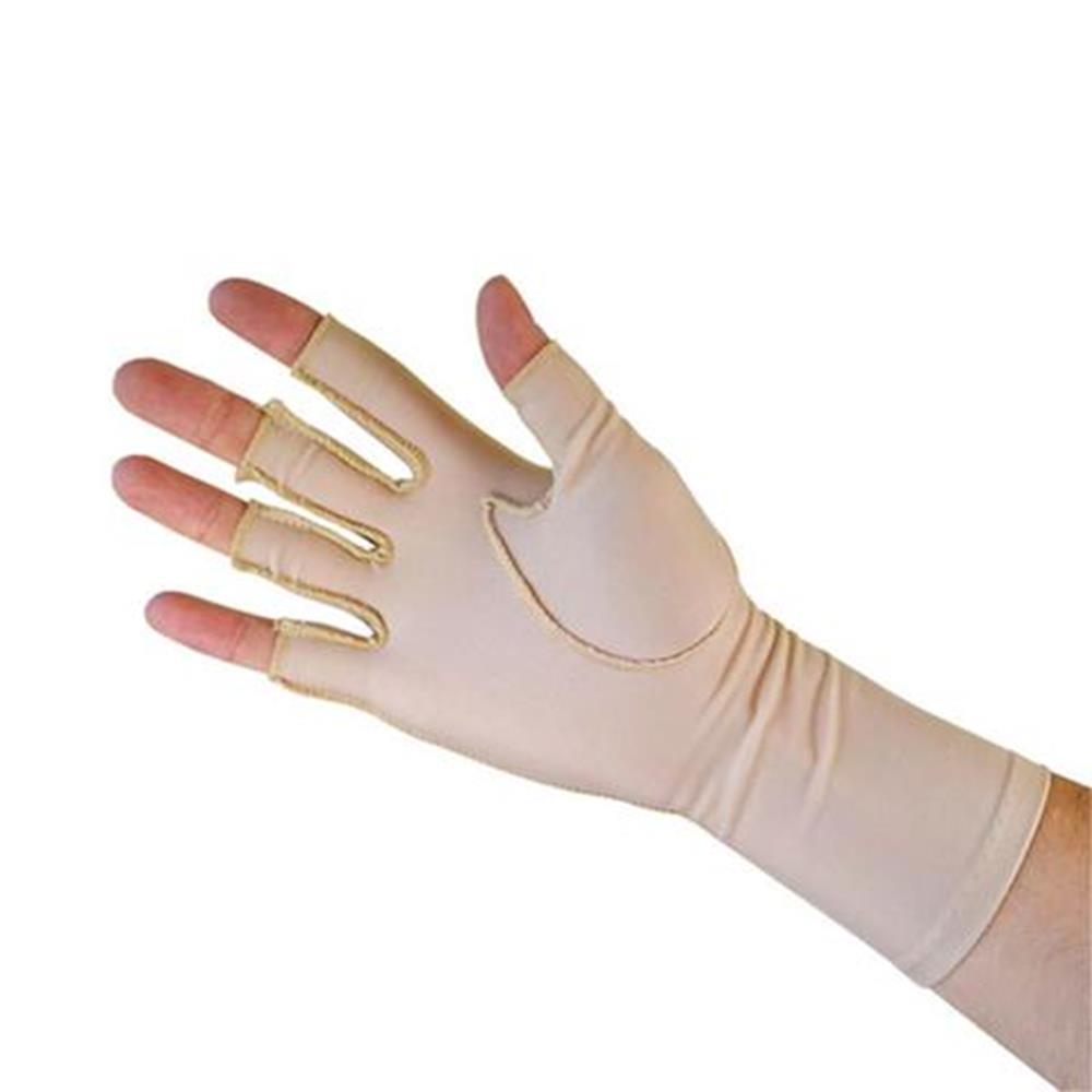 Oedema Glove 3/4 finger Beige Pack of 10