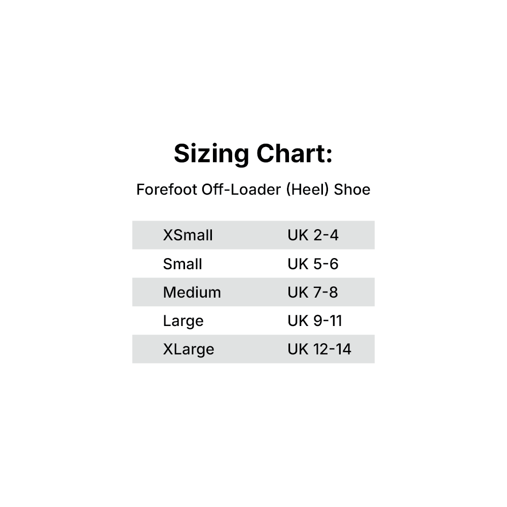 Forefoot Off-Loader (Heel) Shoe - Black