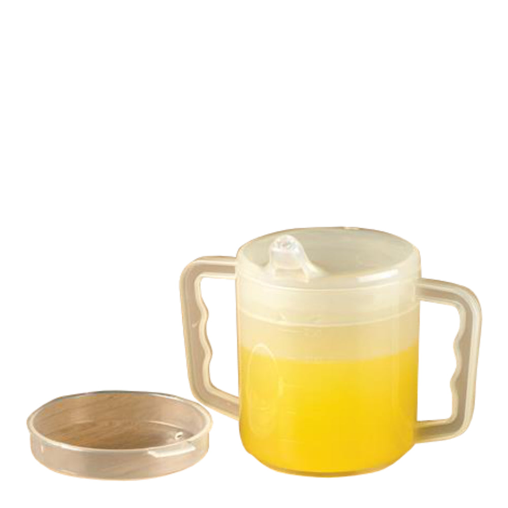 Two Handled Mug With Two Lids (2 Pack)